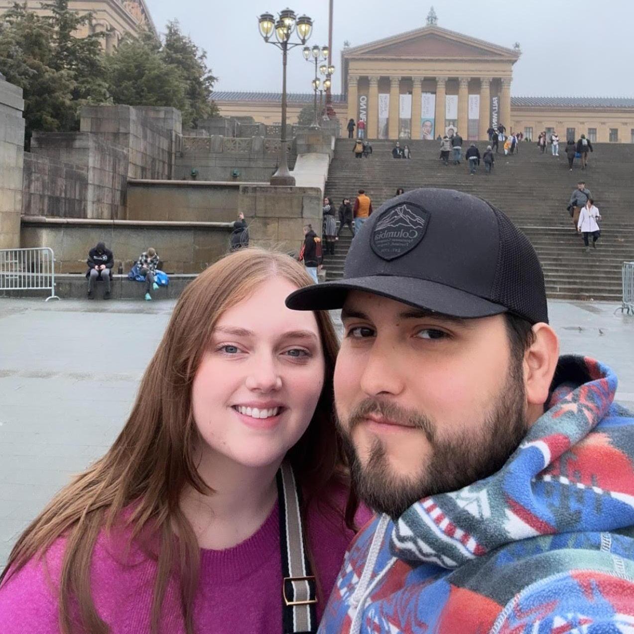 His 1st time to the Philadelphia Art Museum