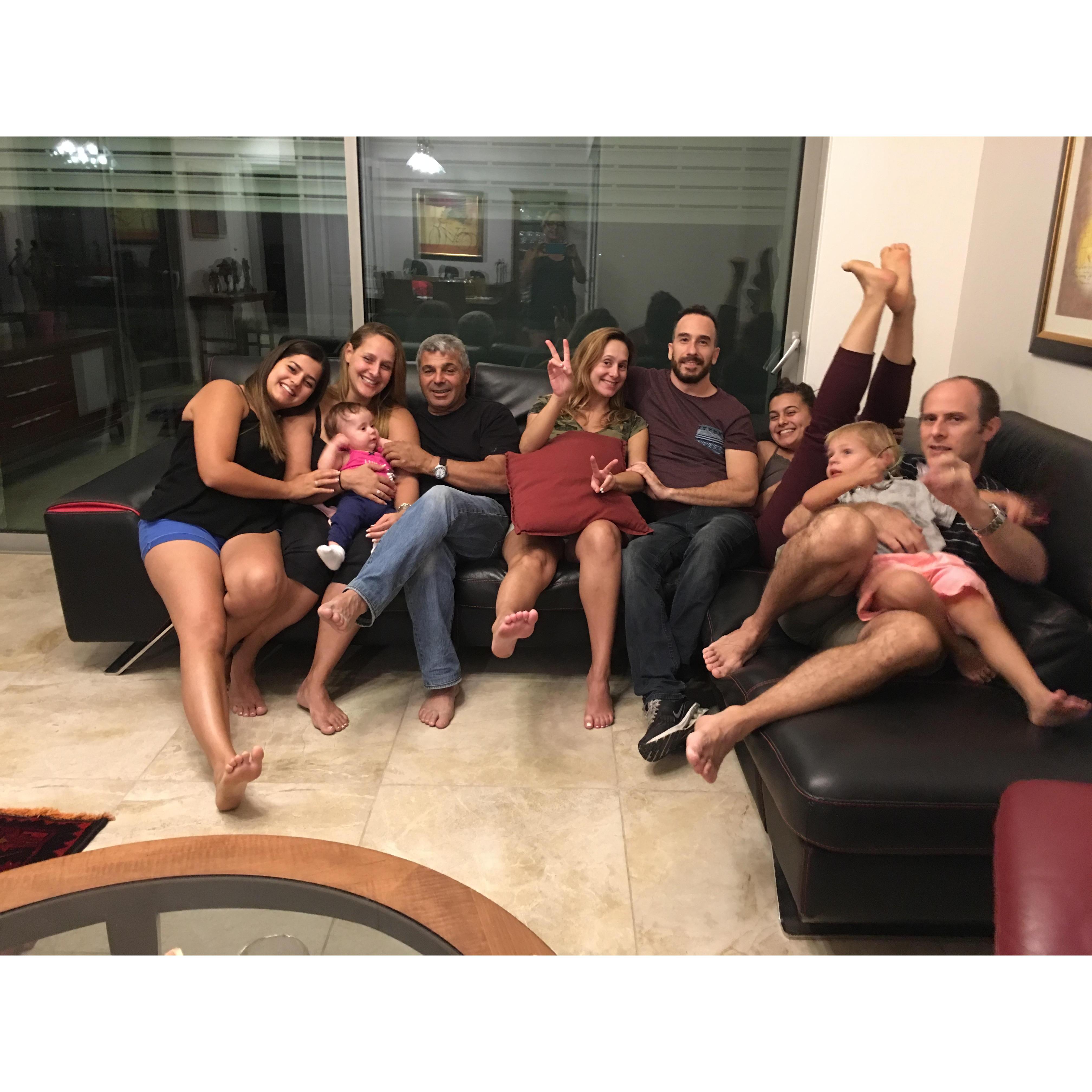The Kanyas sisters, babies, husbands and Yaara's dad