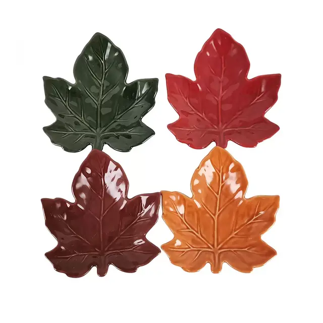 Leaf Appetizer Plates (Set of 4)