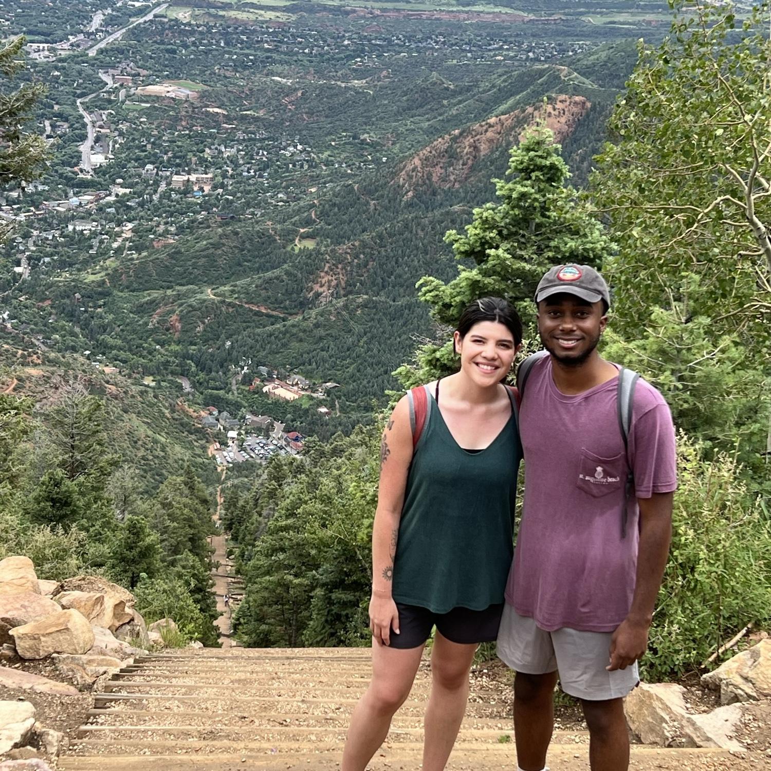 This is us after conquering the Manitou incline, trust, it's a lot harder than it looks.
