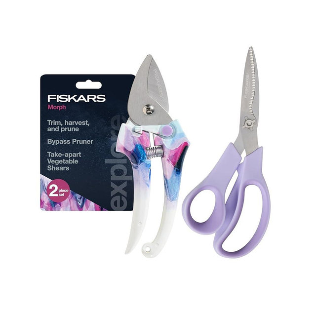 Fiskars Pruner and Veggie Shears Set, Explore Collection