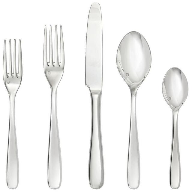 Fortessa Grand City Flatware, Set of 5 - Stainless Steel
