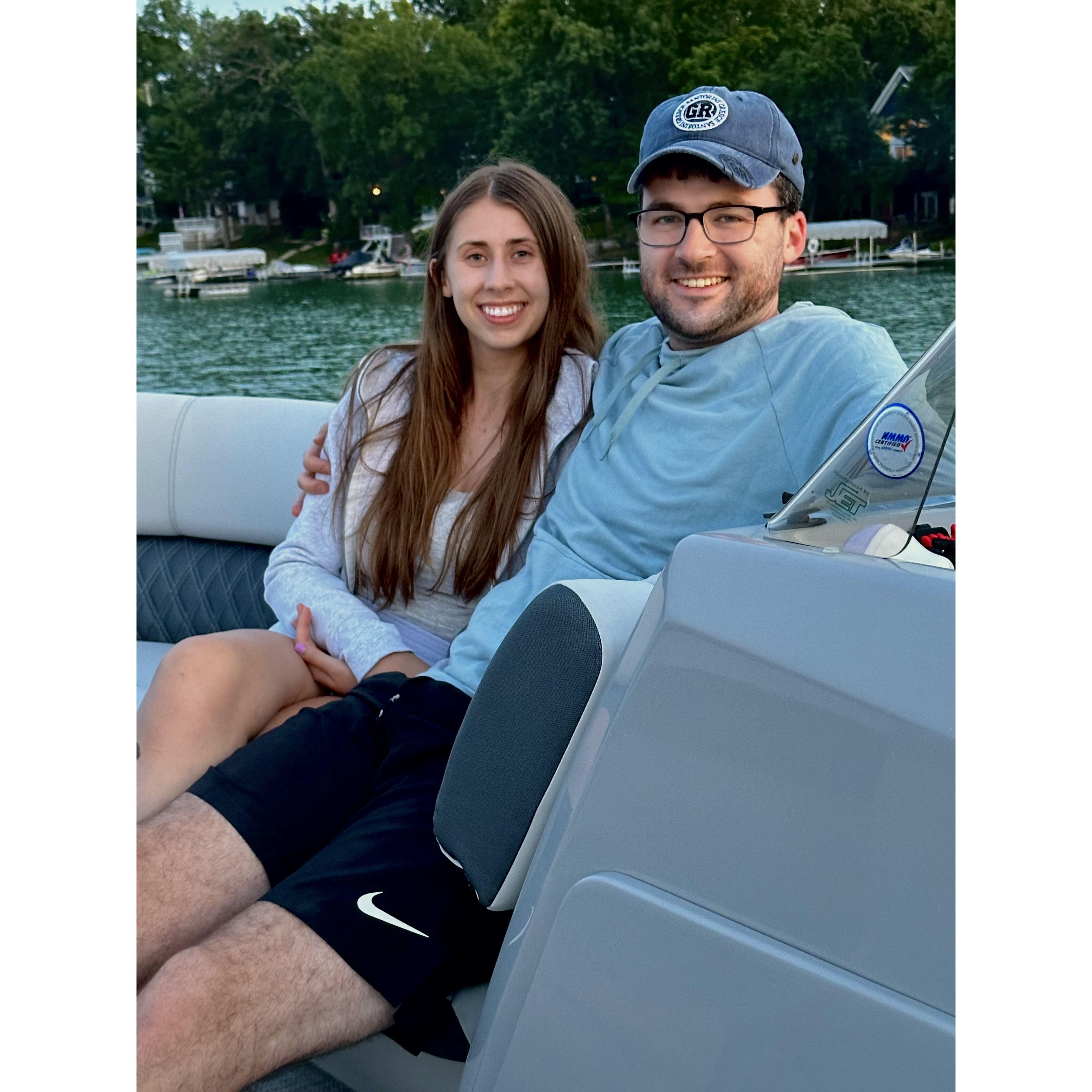 Us at the lake in Indiana