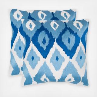 Ikat Throw Pillow, Set of 2