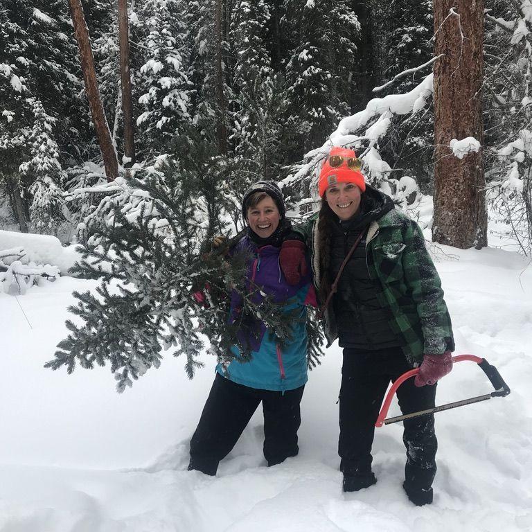 Our first Christmas Tree that we chopped down ourselves! December 2020, in Winter Park, CO