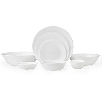 Corelle®Winter Frost White 50-piece Dinnerware Set, Service for 8