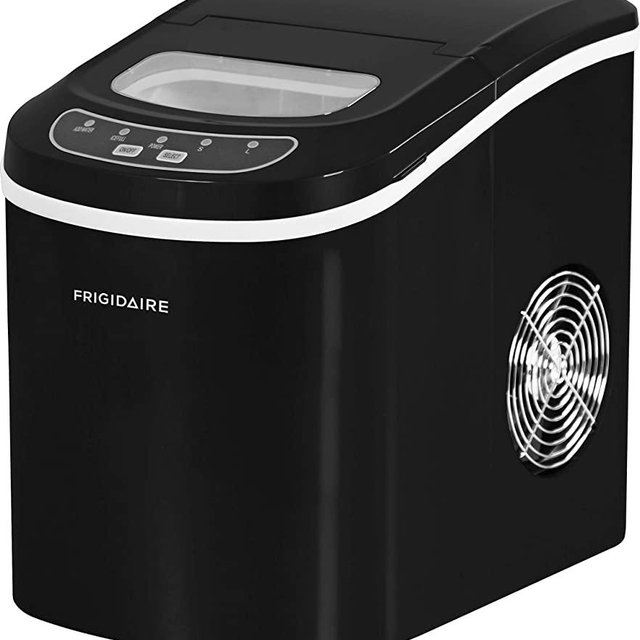 Frigidaire EFIC101-BLACK Portable Compact Maker, 26 lb per Day, Ice Making Machine, Black