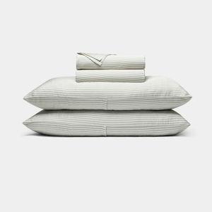 Cozy Earth Bamboo Sheet Set in Laurel Classic Stripe