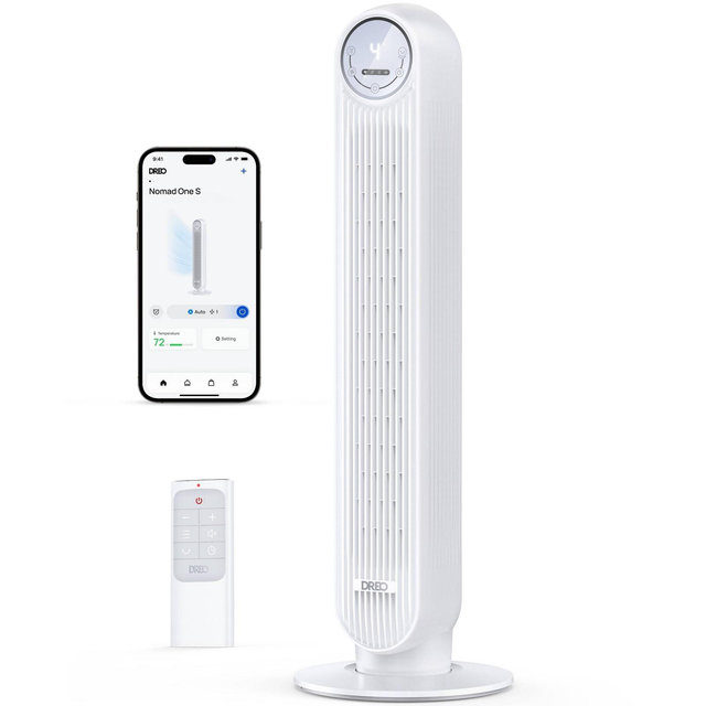 Dreo Nomad Oscillating Tower Fan White
