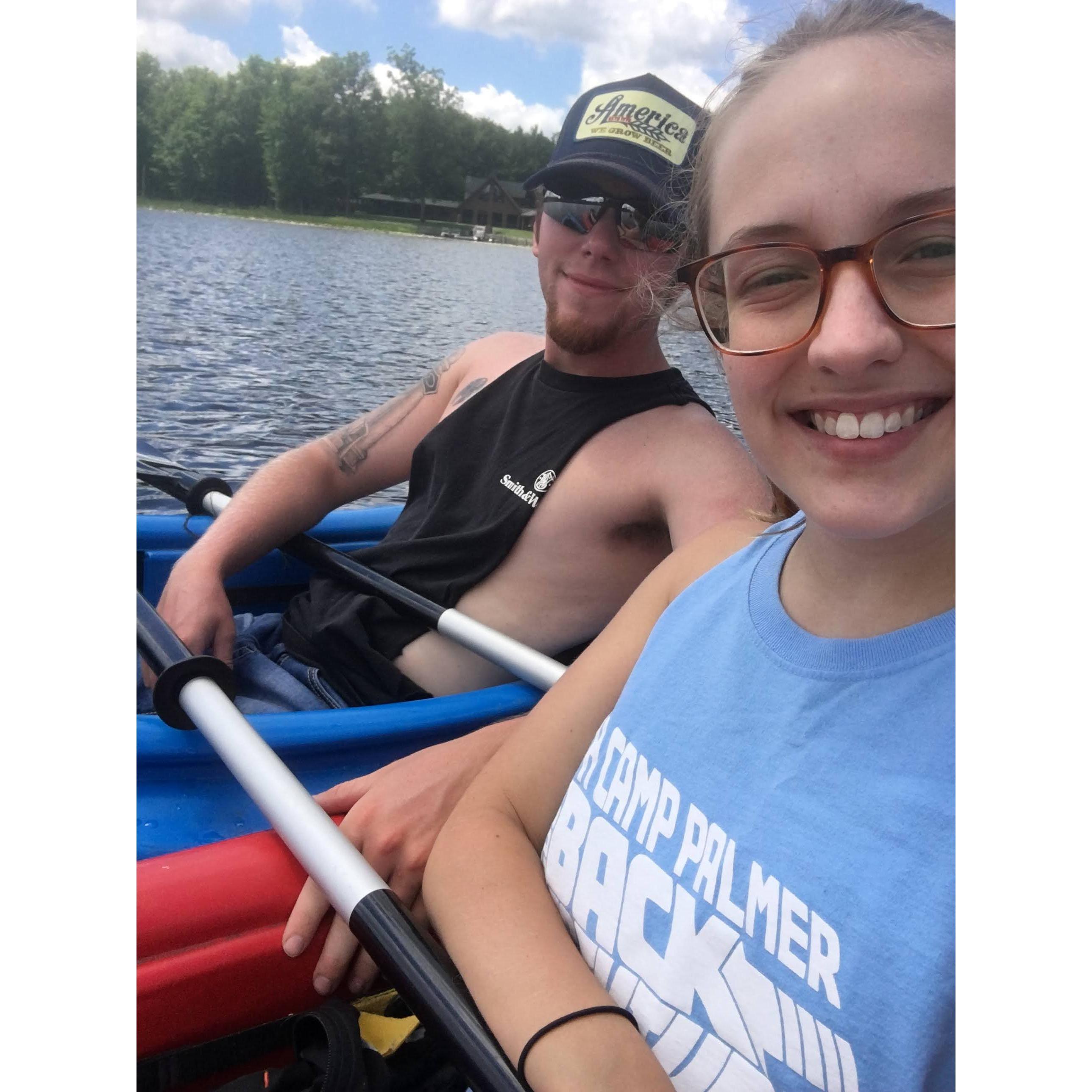 First time we went fishing together.