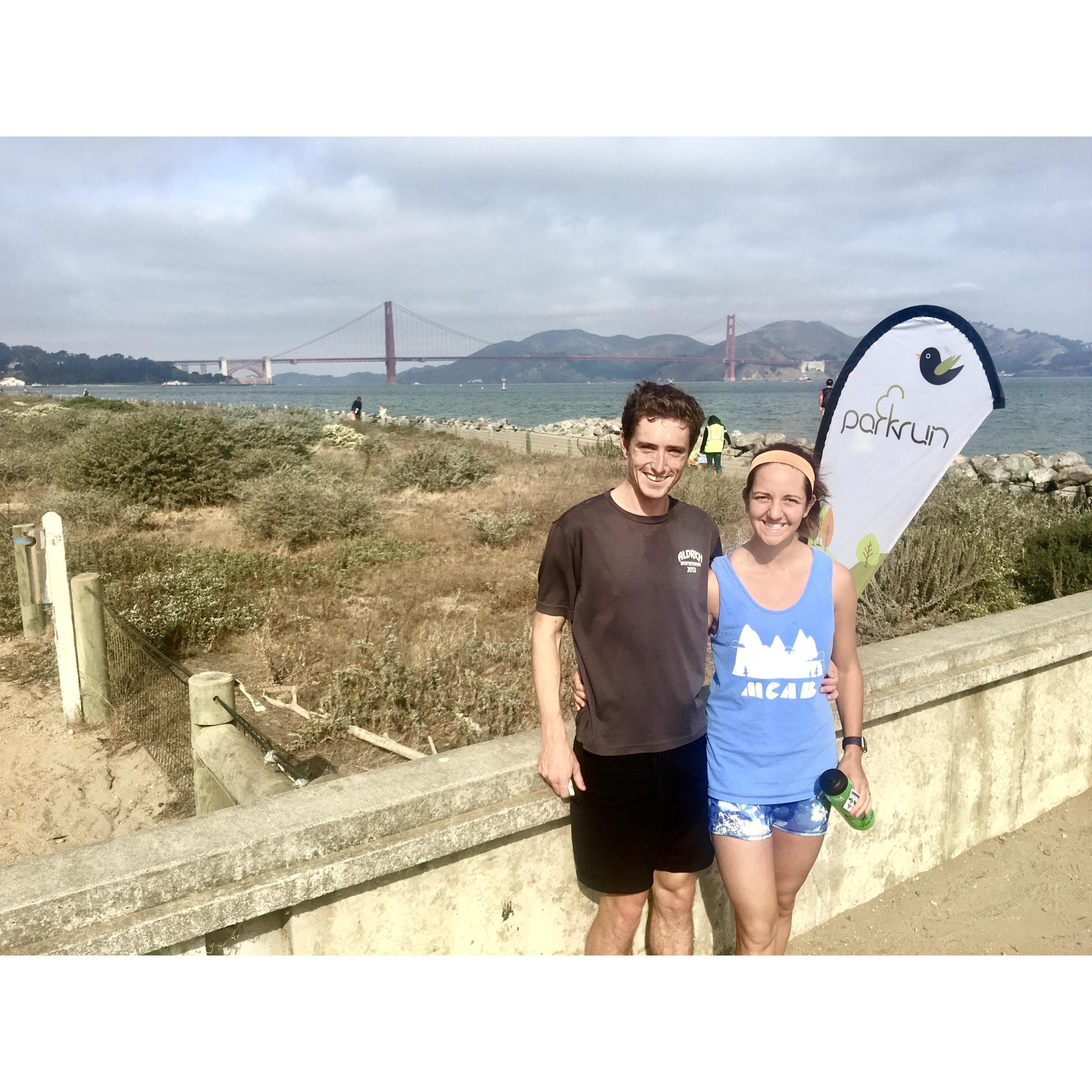 Saturday morning Crissy field weekly parkrun!