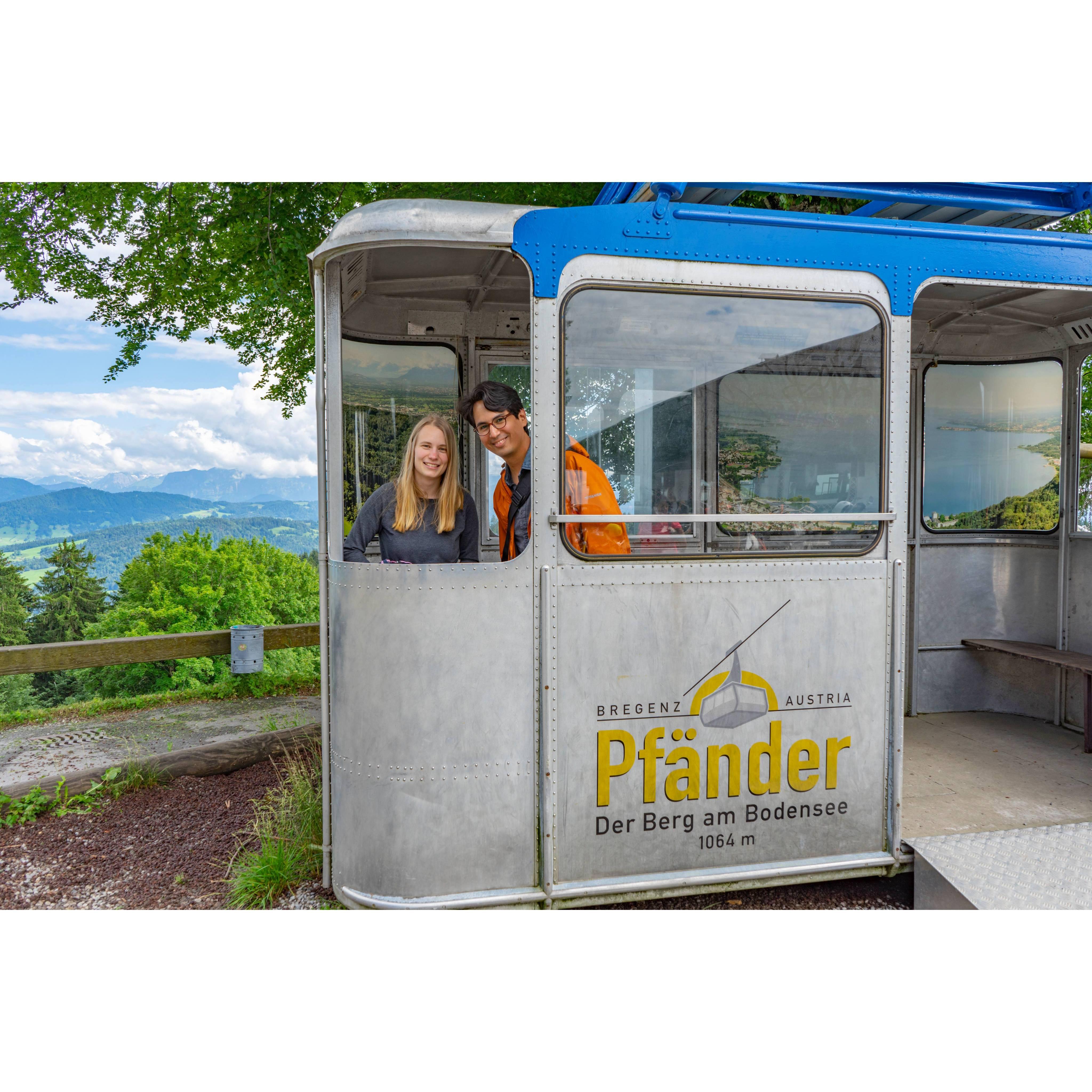 On top of the Pfänder in Bregenz, Austria.