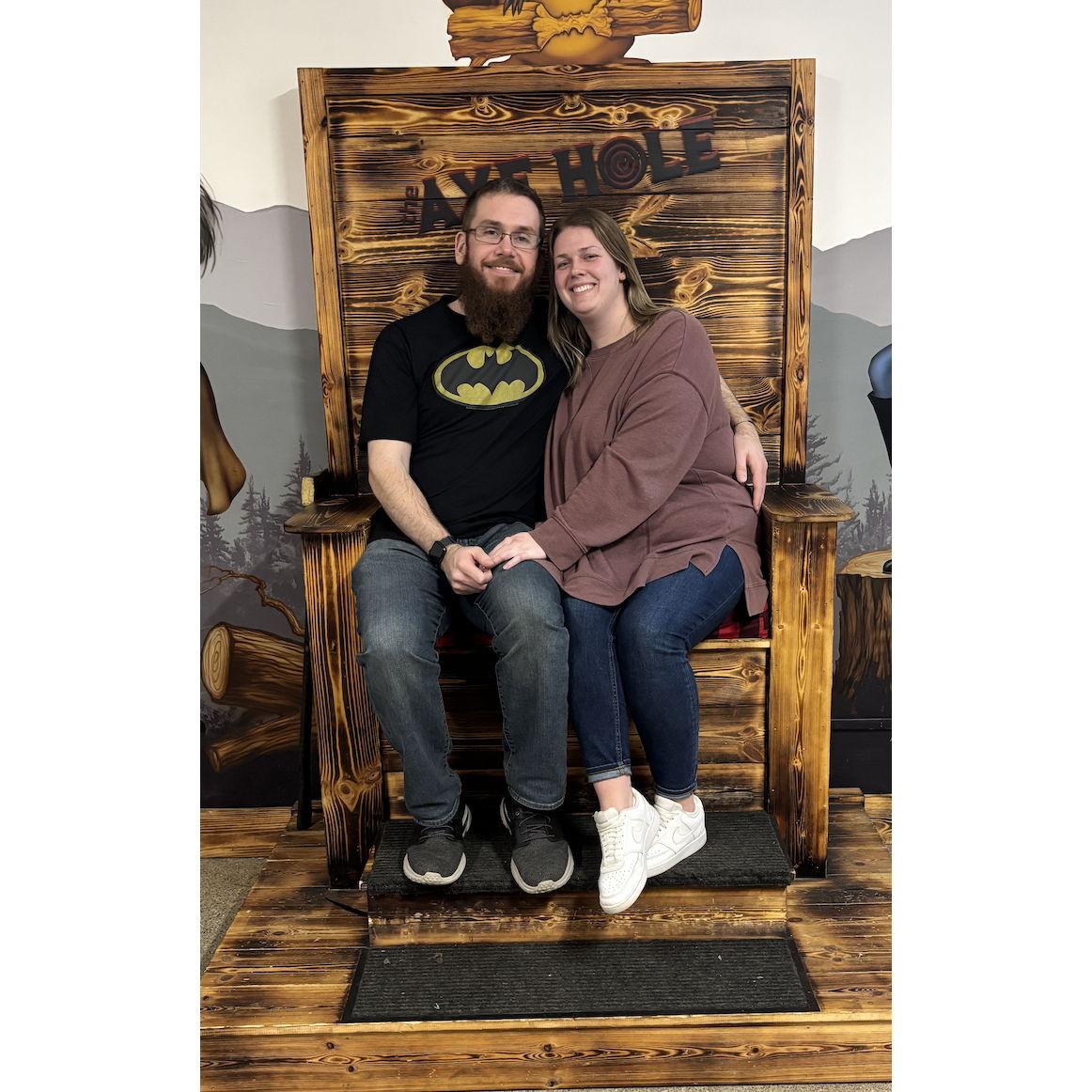Axe Throwing Double Date