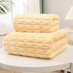2Pack of Bath Towel Set, Microfiber Ultra Soft HighlyAbsorbent Bath Towel,for Body,Sport, SPA, Fitness（ZJTZ-2huang）