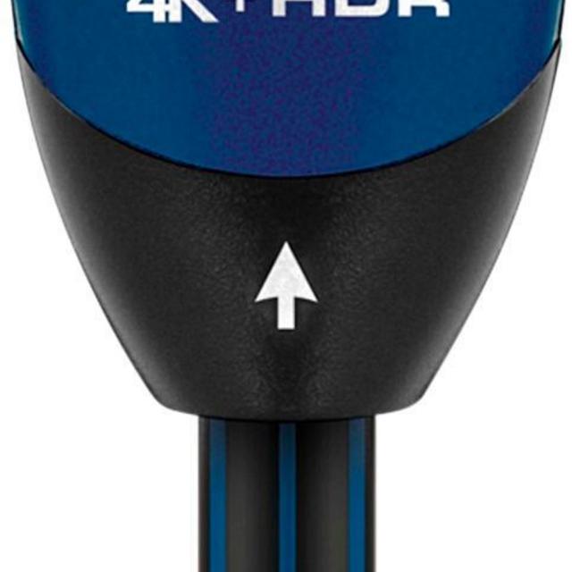 AudioQuest - Ocean 8' 4K Ultra HD In-Wall HDMI Cable - Black with blue accents