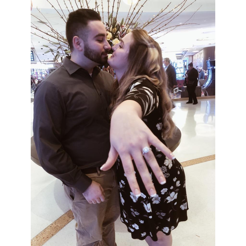 The night we got engaged!