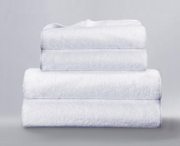 Super Plush 700 GSM Organic Bath Towel Set, White