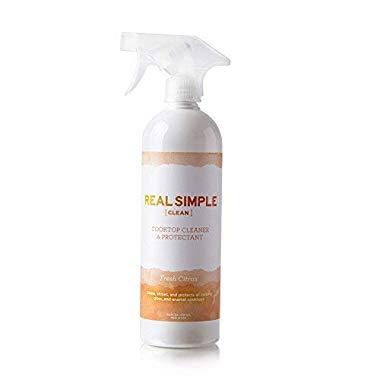 Real Simple Clean Cooktop Cleaner & Protectant, for Ceramic, Glass, and Enamel Cooktops, Plant-Based Formula, Made in USA & Not Tested on Animals, Fresh Citrus, 24 oz