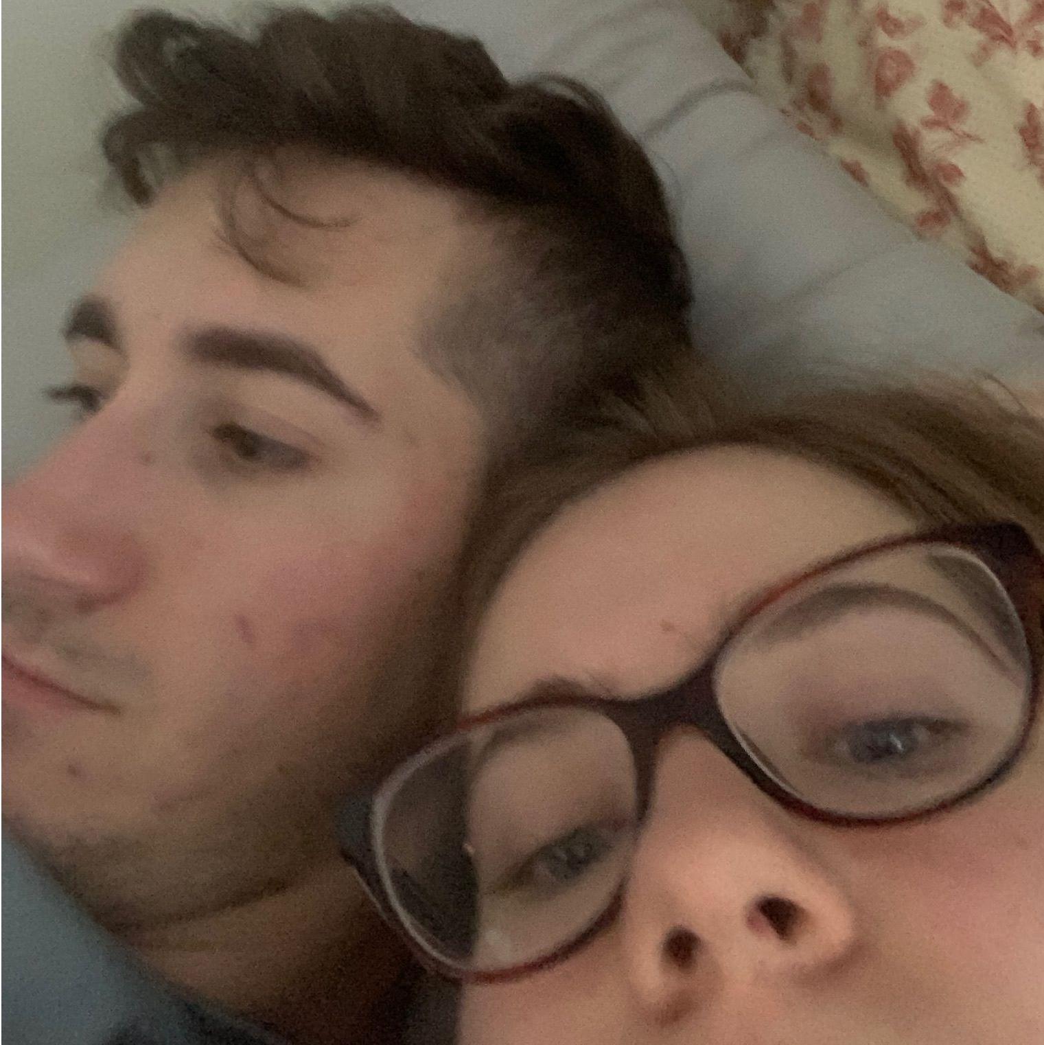 When two goofy people end up in a relationship, you're bound to end up with a few goofy selfies.