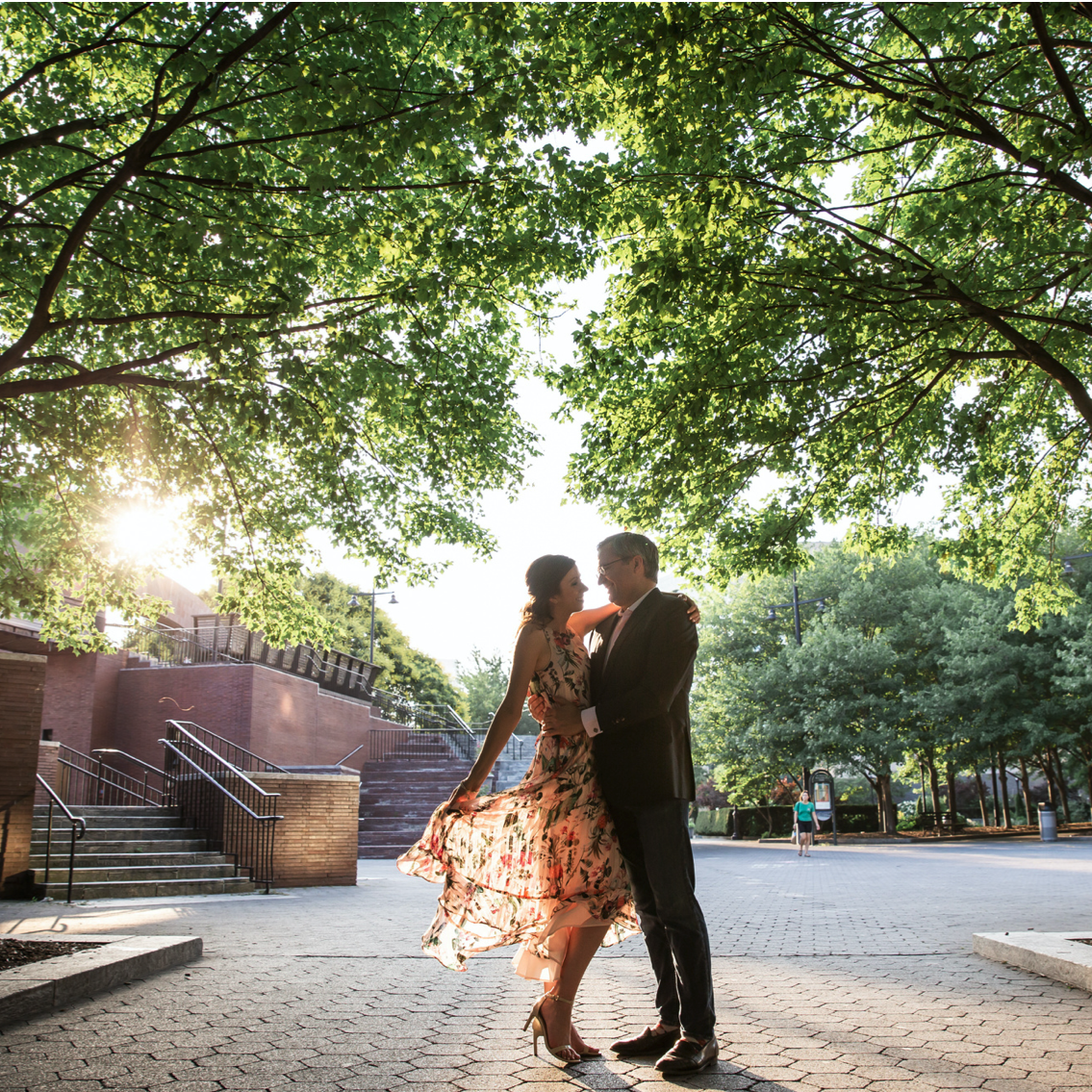 Engagement photo in Battery Park (2021).