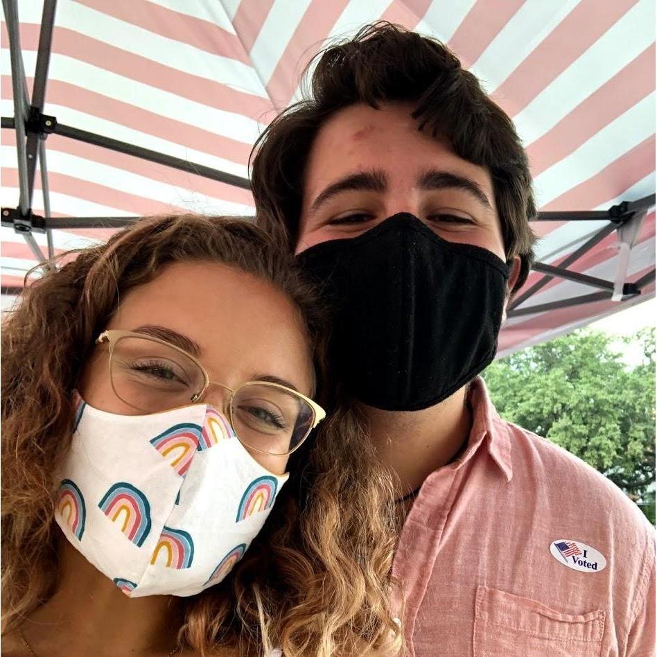 We voted and then got a bunch of free stuff together!