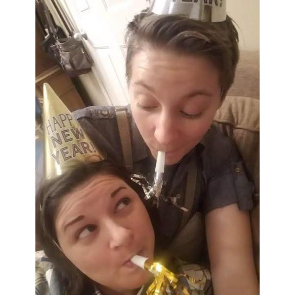 Lynn and Lea ring in the new year at a 1920s party hosted by Lynn's fabulous friend and bridesmaid, Mindy.