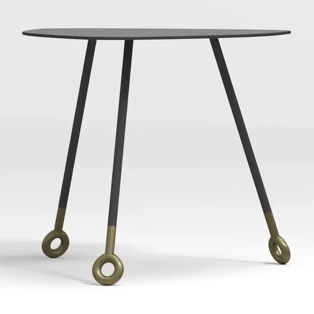 Stiles Metal Triangle Nesting Table