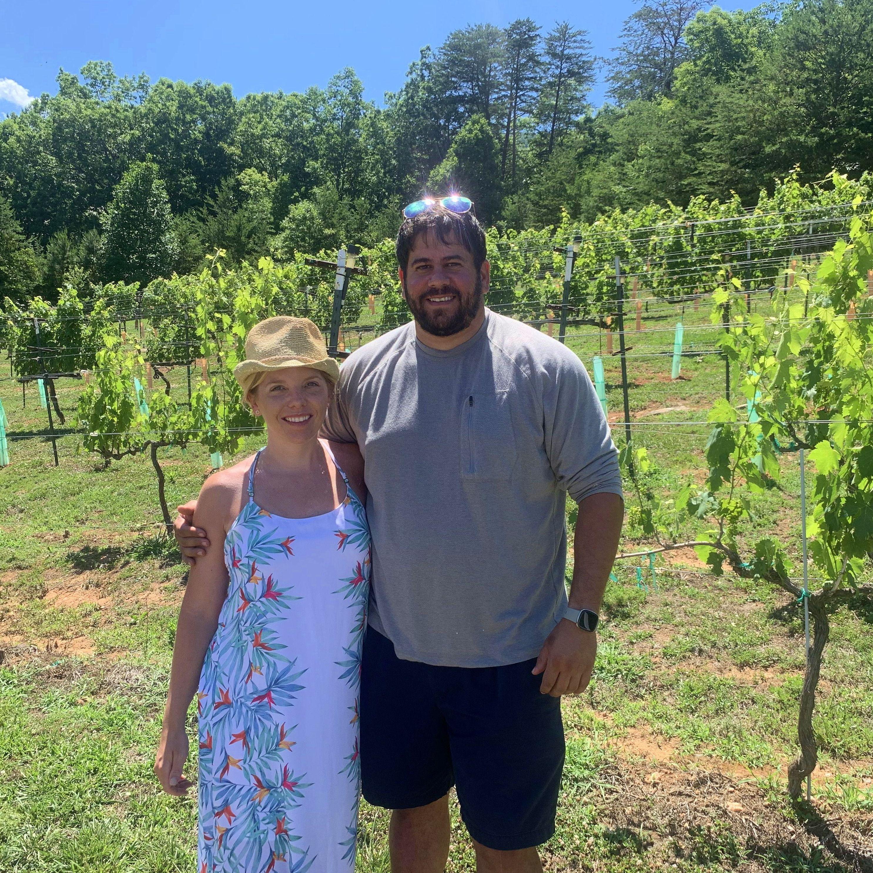 Cooldown at the local vineyards post North GA hike