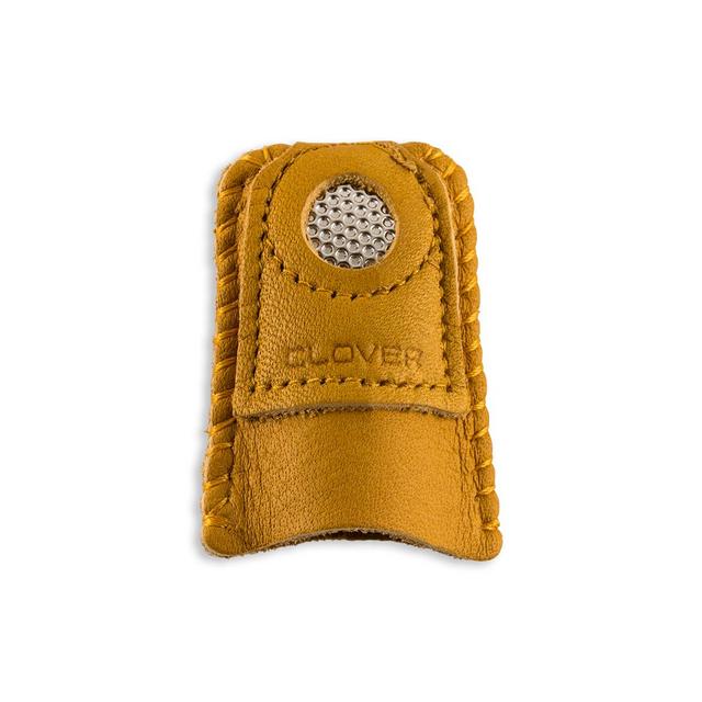 Closed Clover Leather Coin Thimble