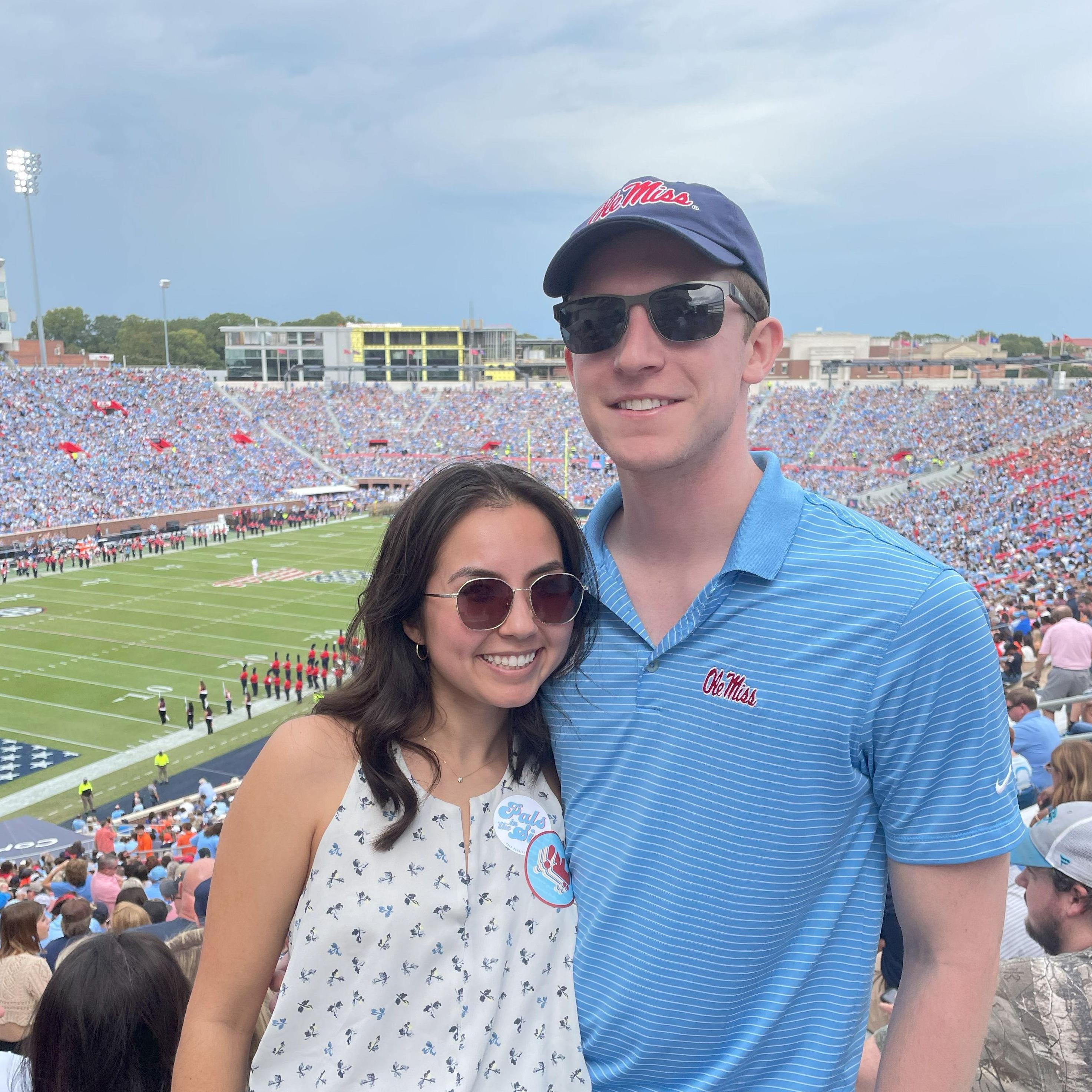 Matt's first Ole Miss game!