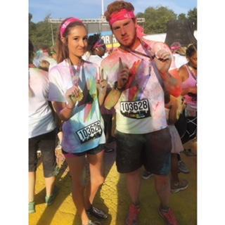 The Color Run. Our second 5K together.