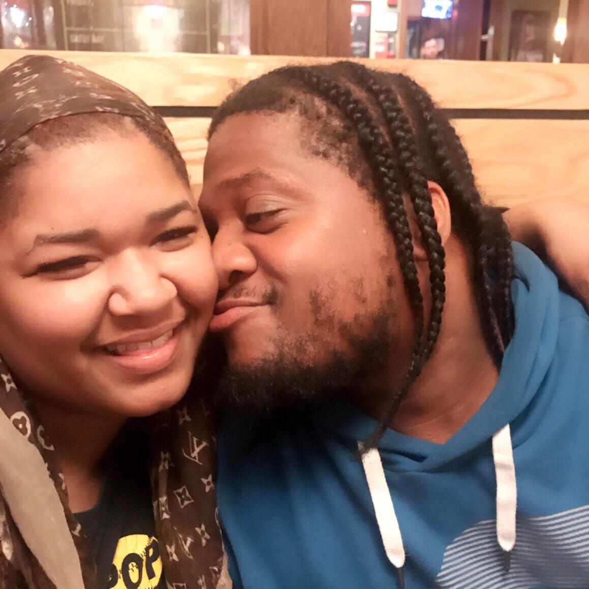 Out at dinner having a good time..