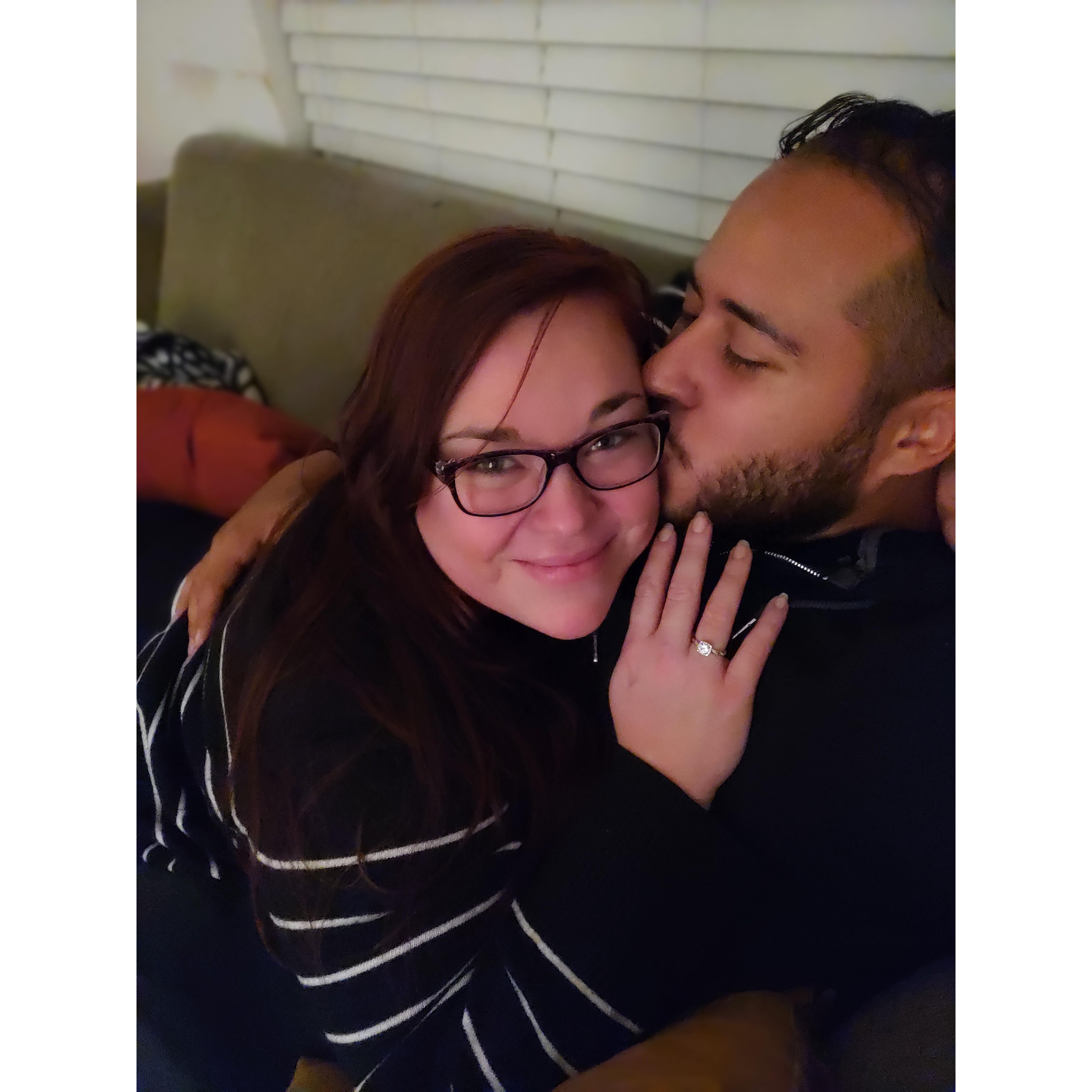Shortly after he proposed.