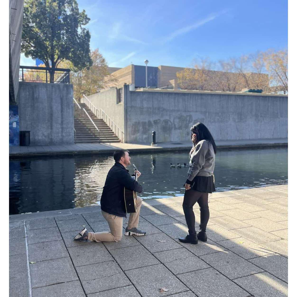 The day she said " Yes, I will marry you!"