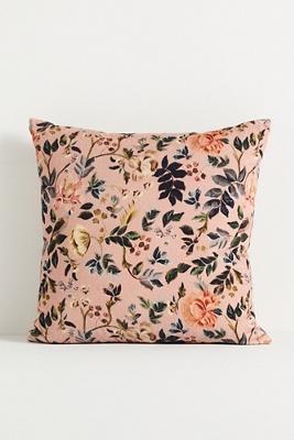 Seren Velvet Corduroy Printed Floral Pillow