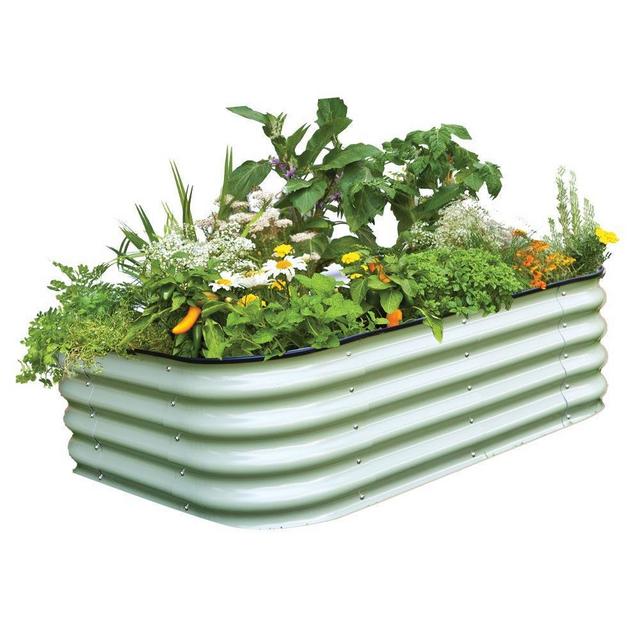 Original 6-in-1 Metal Raised Garden Bed - Mist Green