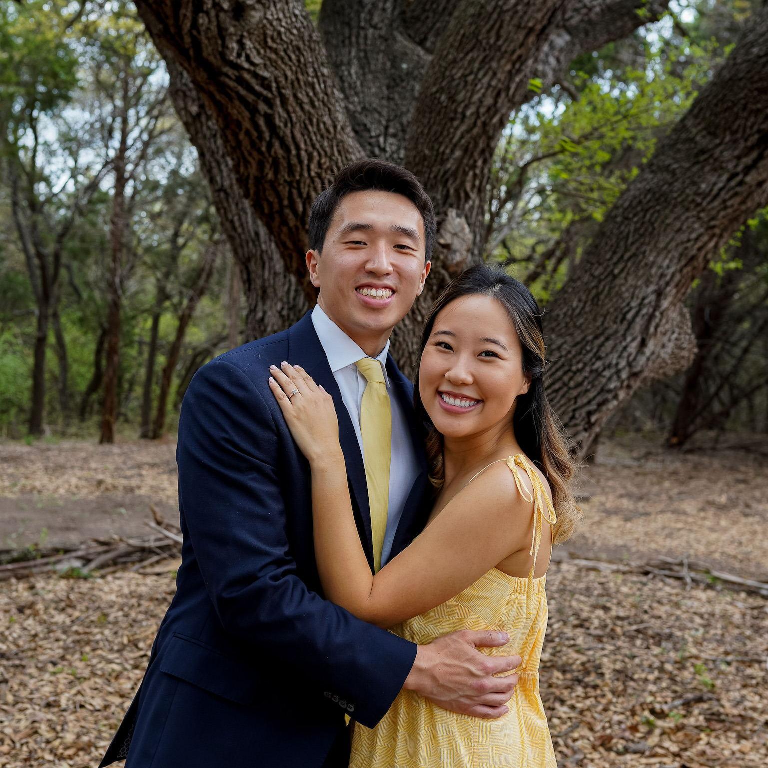 We had an intimate ceremony behind the church Jane grew up in on March 27, 2021