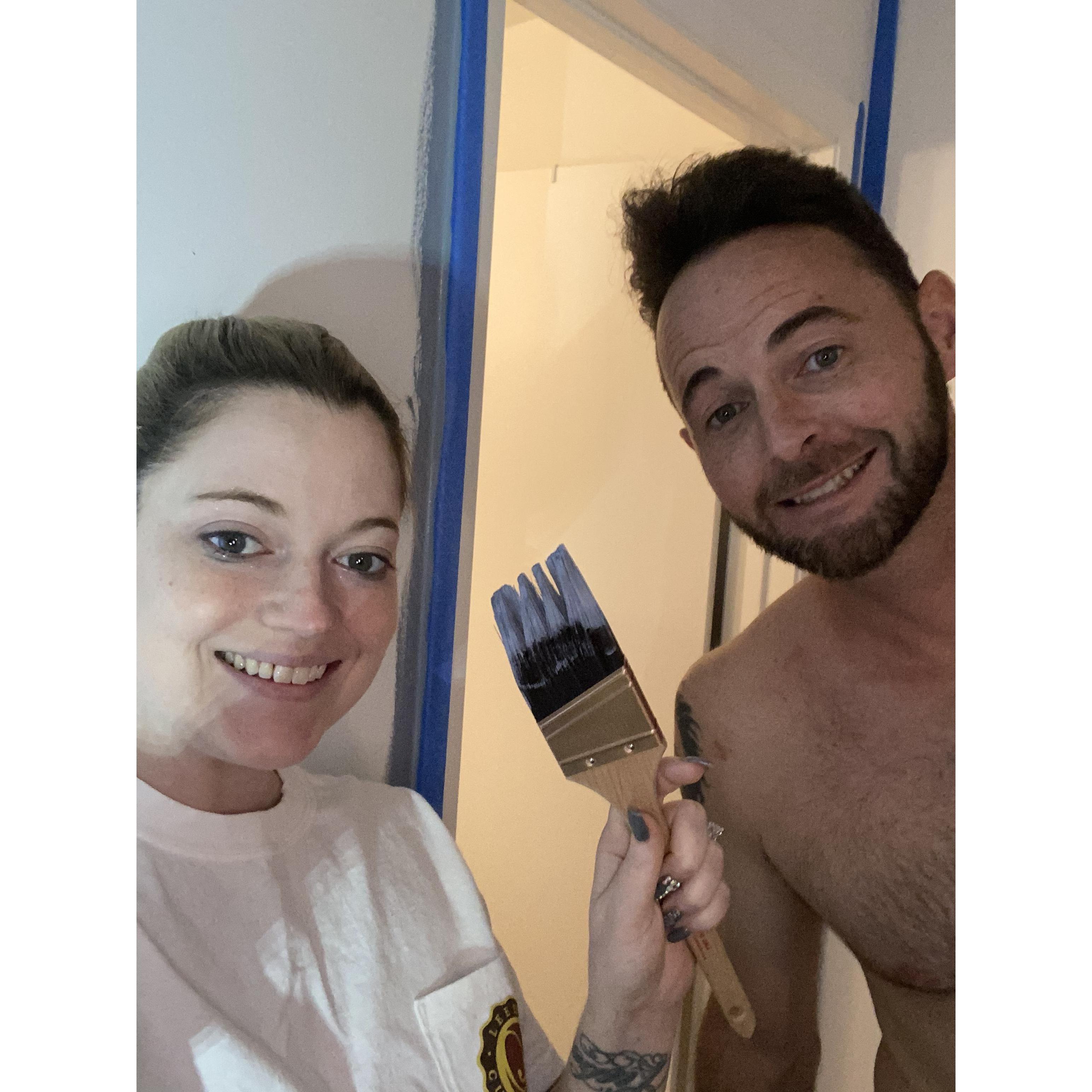 Our first adventure painting together