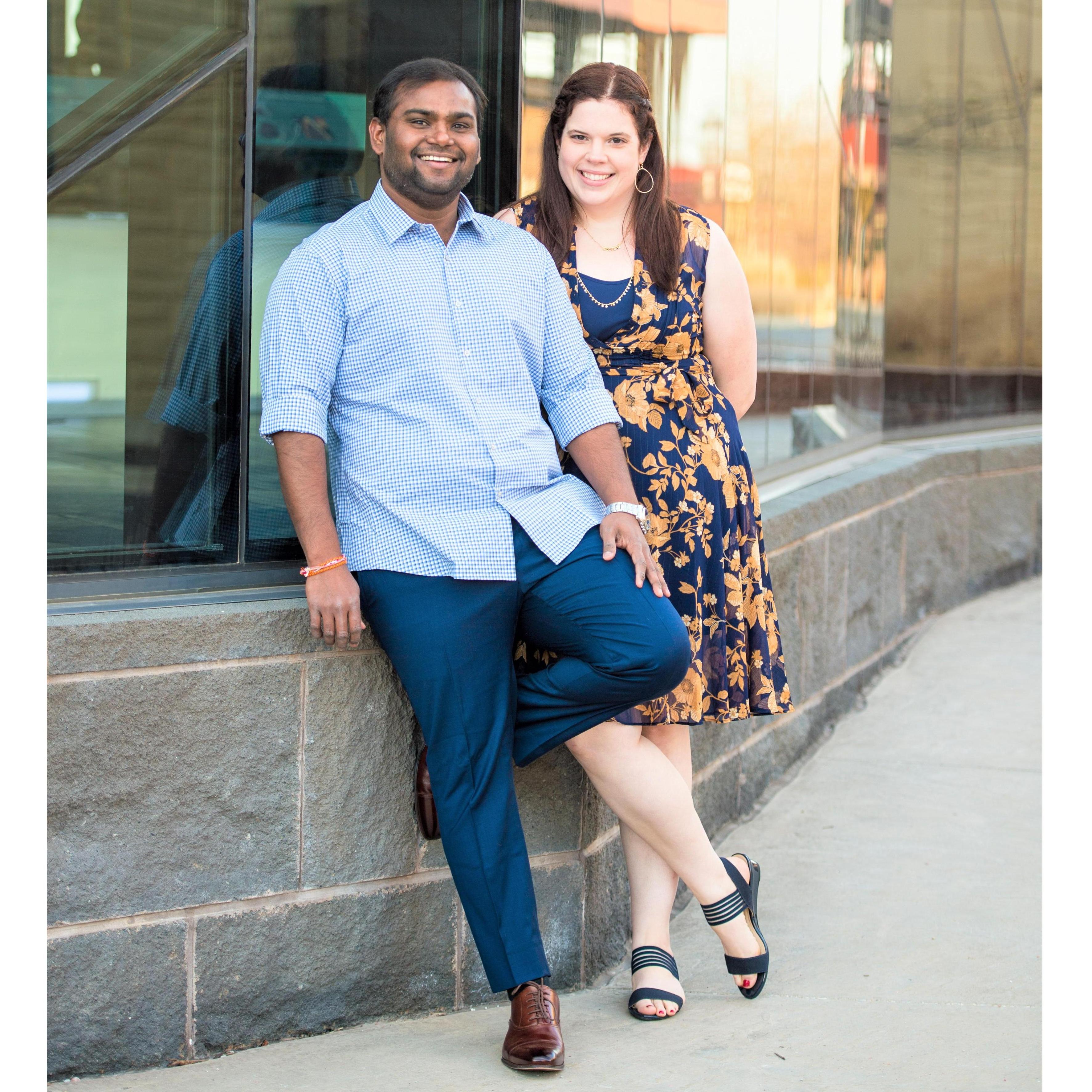 Engagement Photos at PrairieFire KC. Photos by Vijay Ainapurapu.