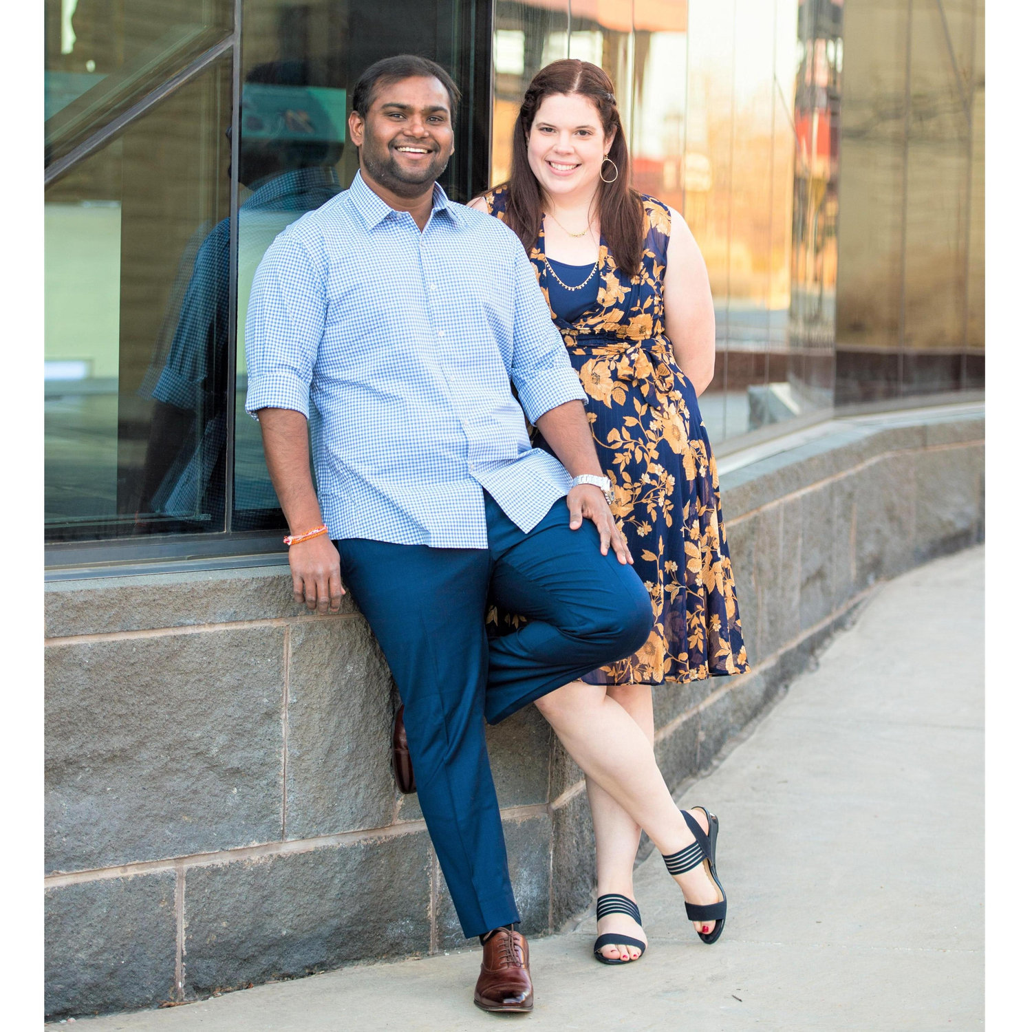 Engagement Photos at PrairieFire KC. Photos by Vijay Ainapurapu.