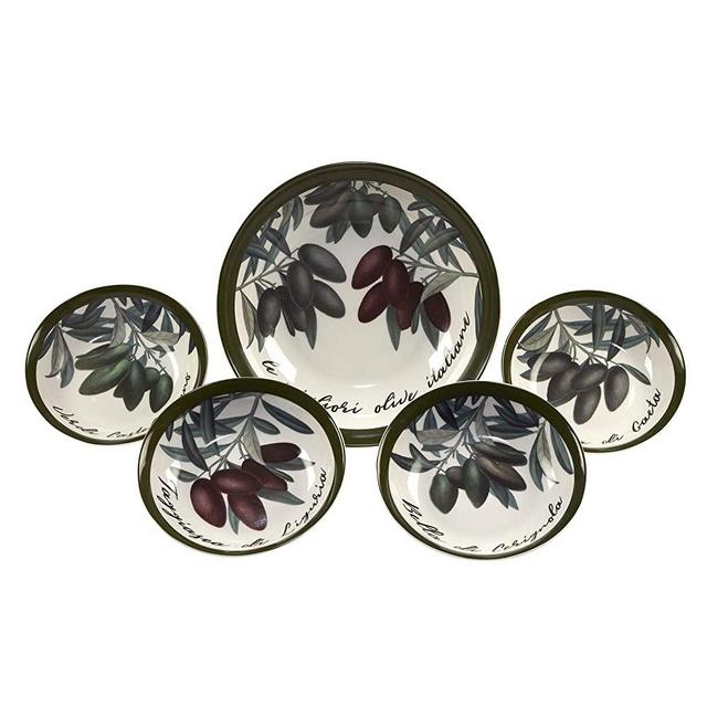 Certified International Olive d'Italia 5pc Pasta Set,