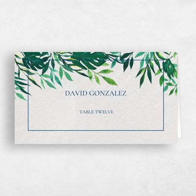 Beige Wedding Place Card - Cartago