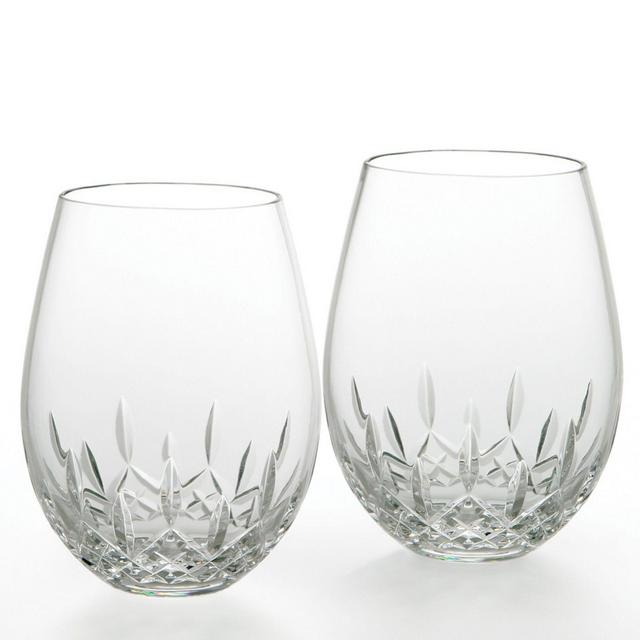 Waterford Lismore Nouveau Stemless Red Glasses, Set of 2
