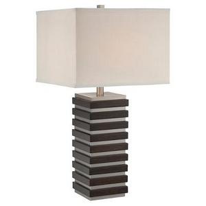 Lite Source - Dante 1 Light Table Lamp - Dark Walnut