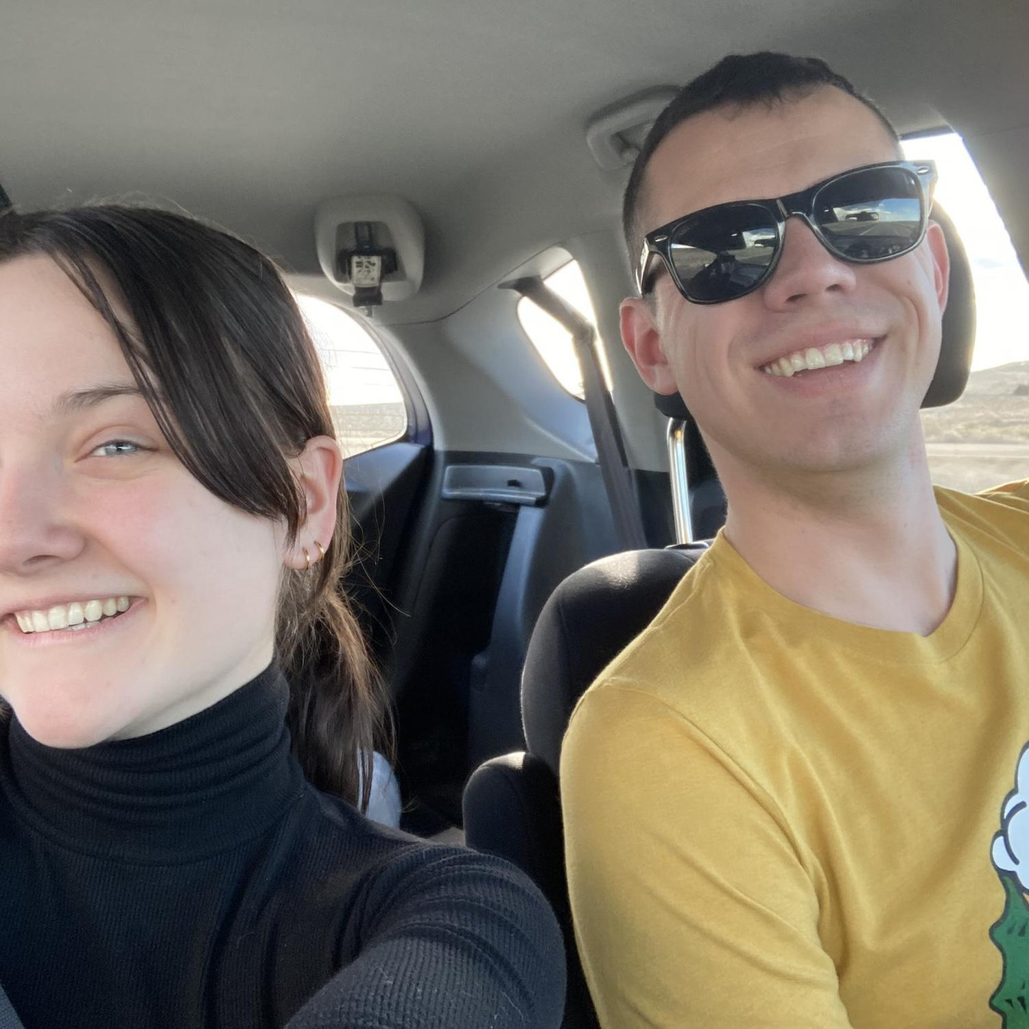Our very first road trip.
