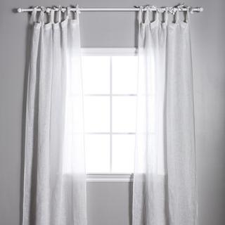 Linen Voile Tie Top Curtain