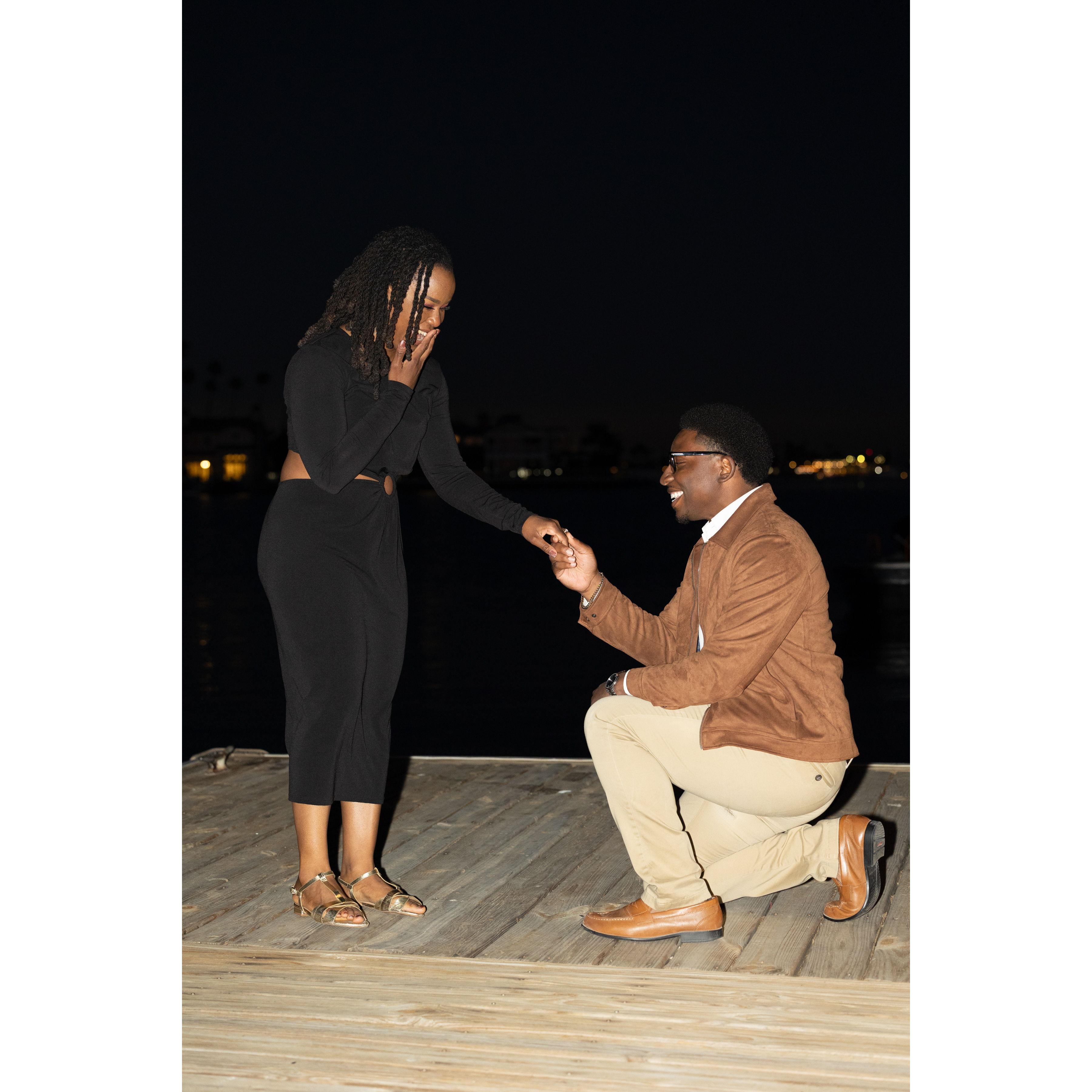 The day Larry asked me to be his wife!