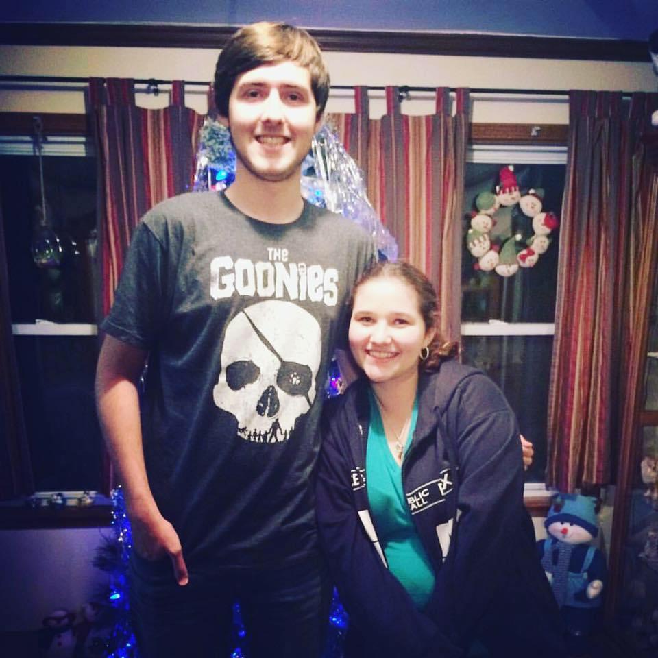 Holidays at Nana’s, 2015! I’m still so much shorter than Trev, haha!
