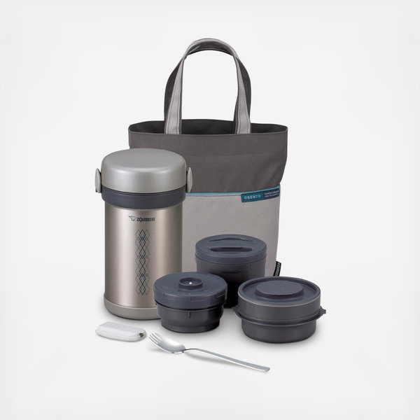 食器 40 Zojirushi, Ms. Bento 6-Piece Stainless Lunch Jar Set | Zola