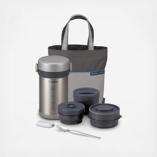 Ms. Bento 6-Piece Stainless Lunch Jar Set